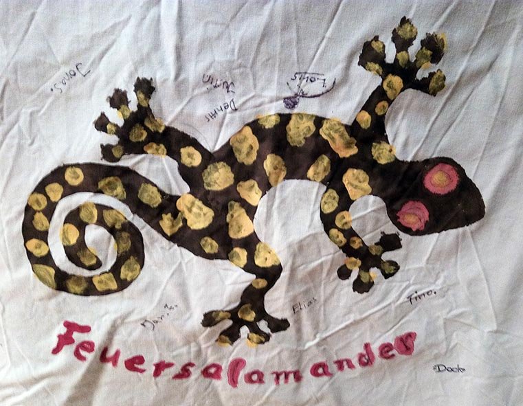 Feuersalamander Fahne